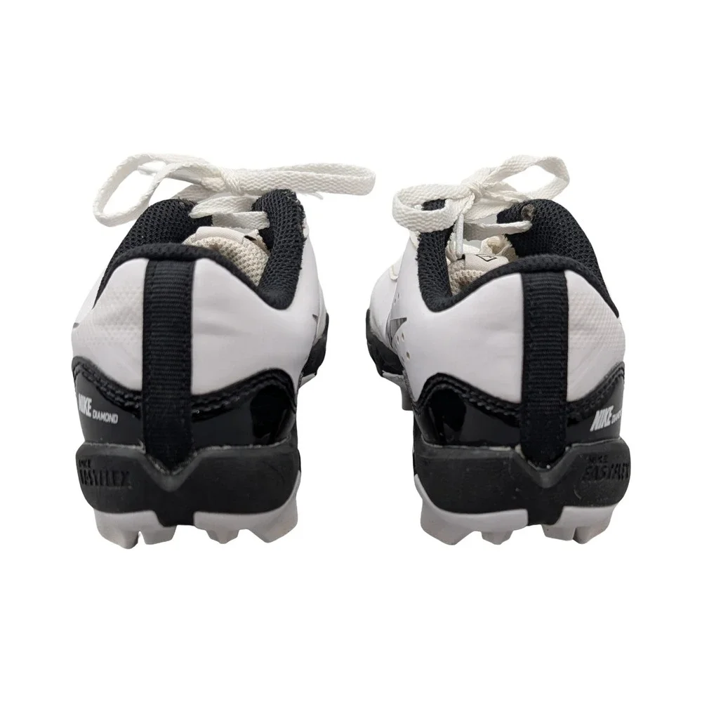 Nike Alpha Huarache‎ Fastpitch Baseball Cleats White Black DJ6525-101 Size 13C